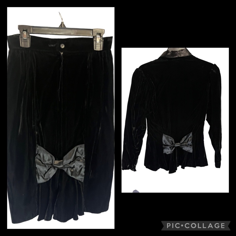 NWT Vintage Gunne Sport Velvet Skirt Set